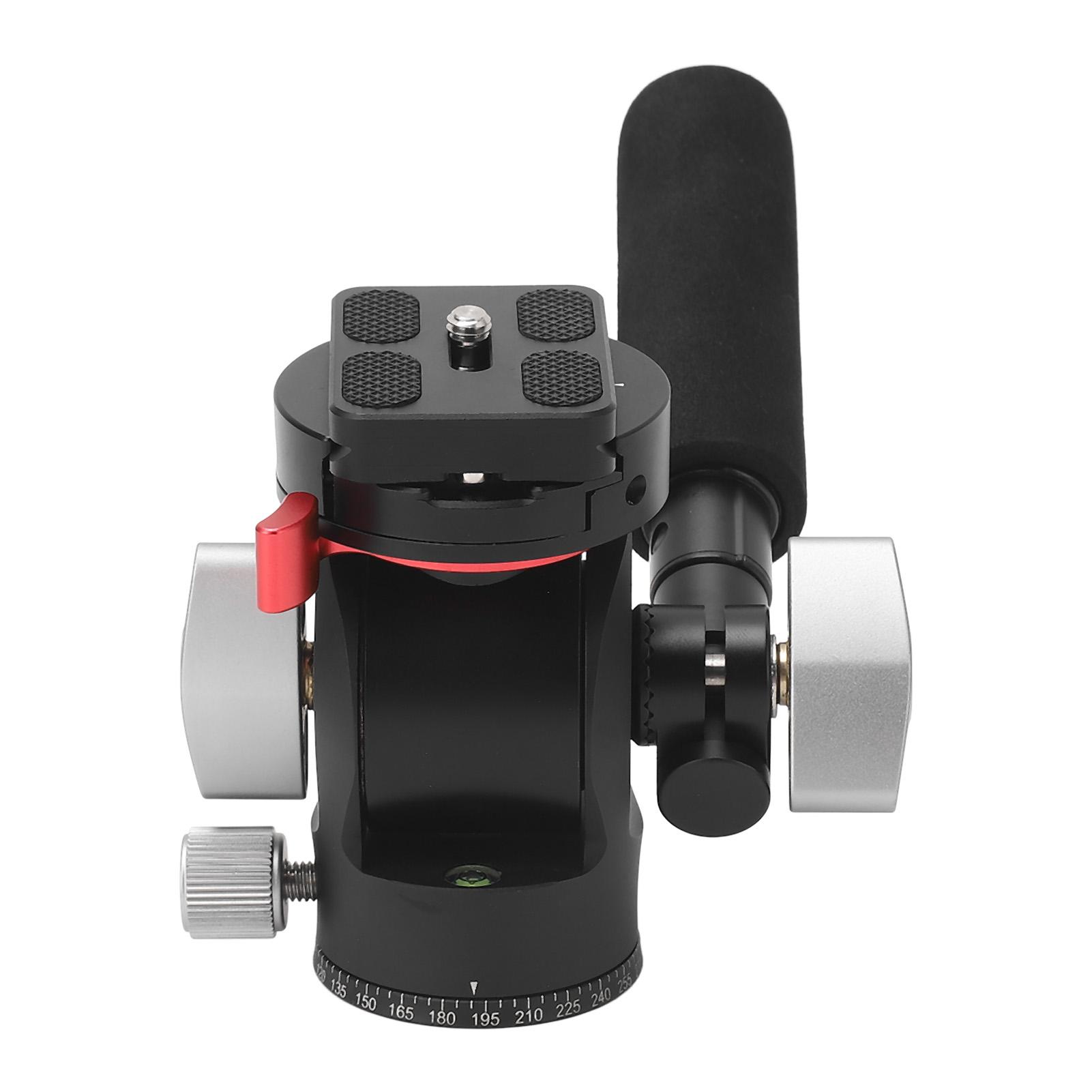 Штативная головка для камеры с жидкостным приводом и быстросъемной площадкой, нагрузка на ручку до 2 кг, штативная головка с жидкостным приводом и наклоном